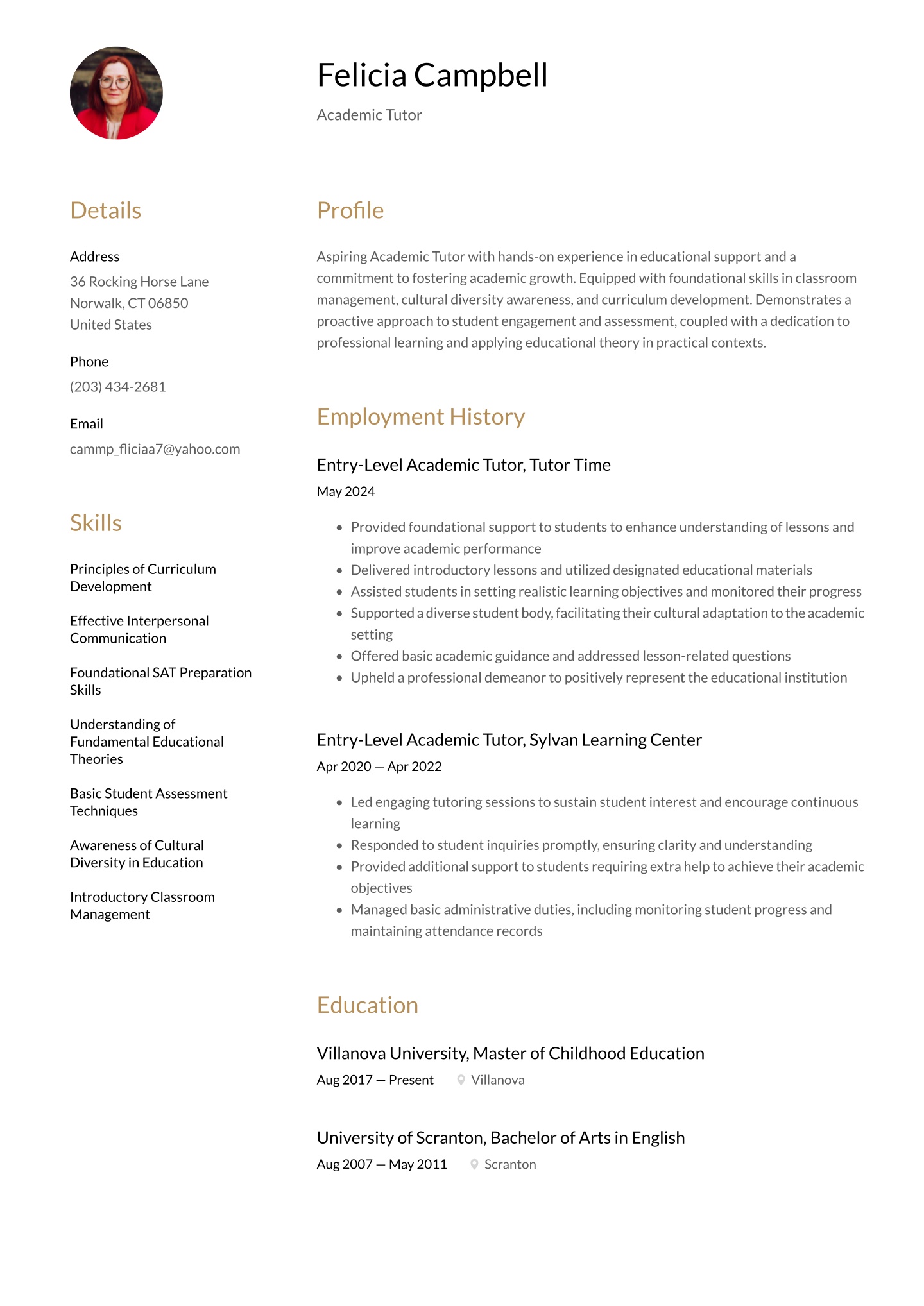 Entry-level Academic Tutor Translation missing: en.examples.cover_letter_example