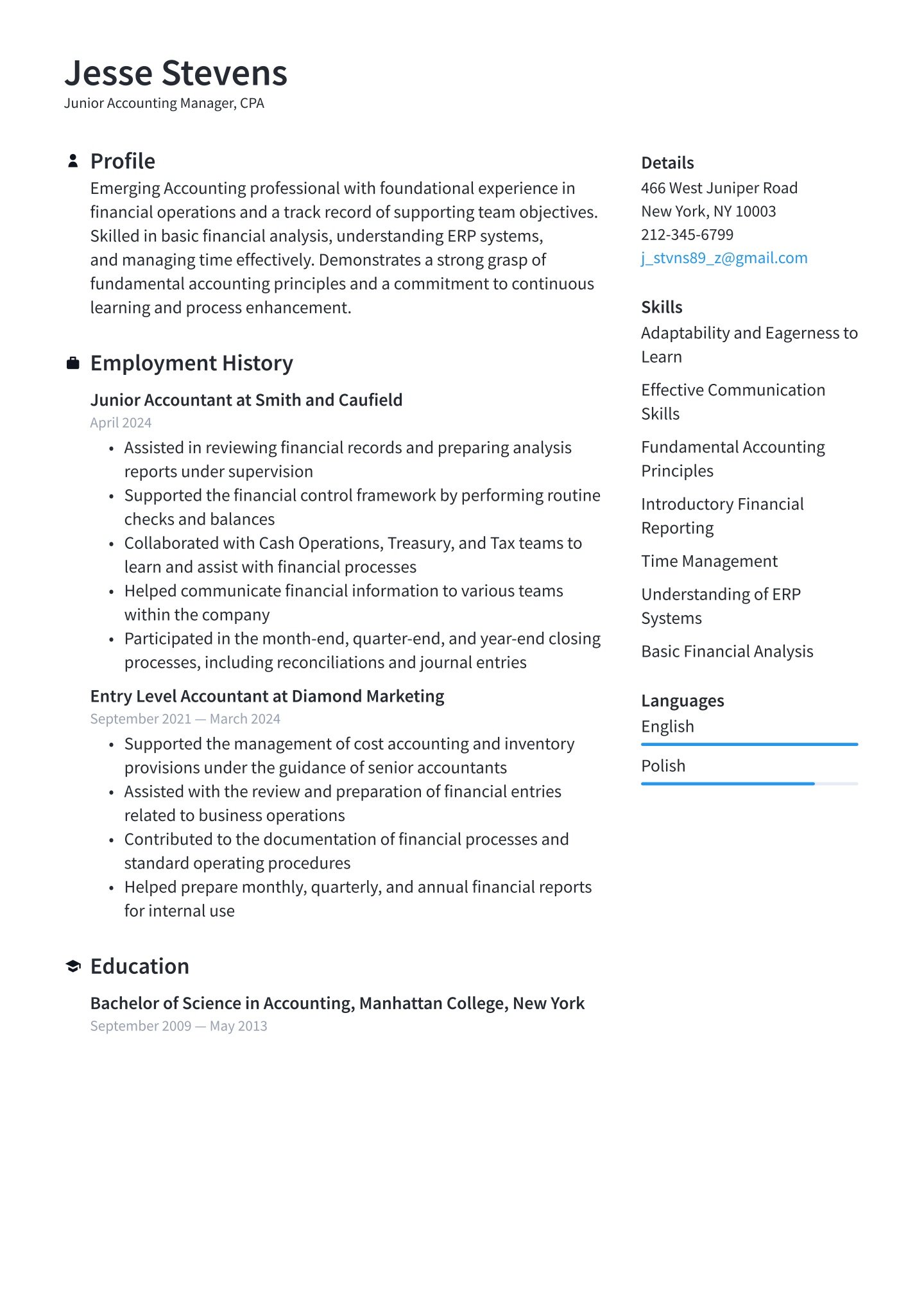 Entry-level Accounting and Finance Translation missing: en.examples.cover_letter_example