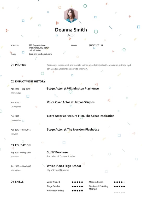 Actor resume examples & templates