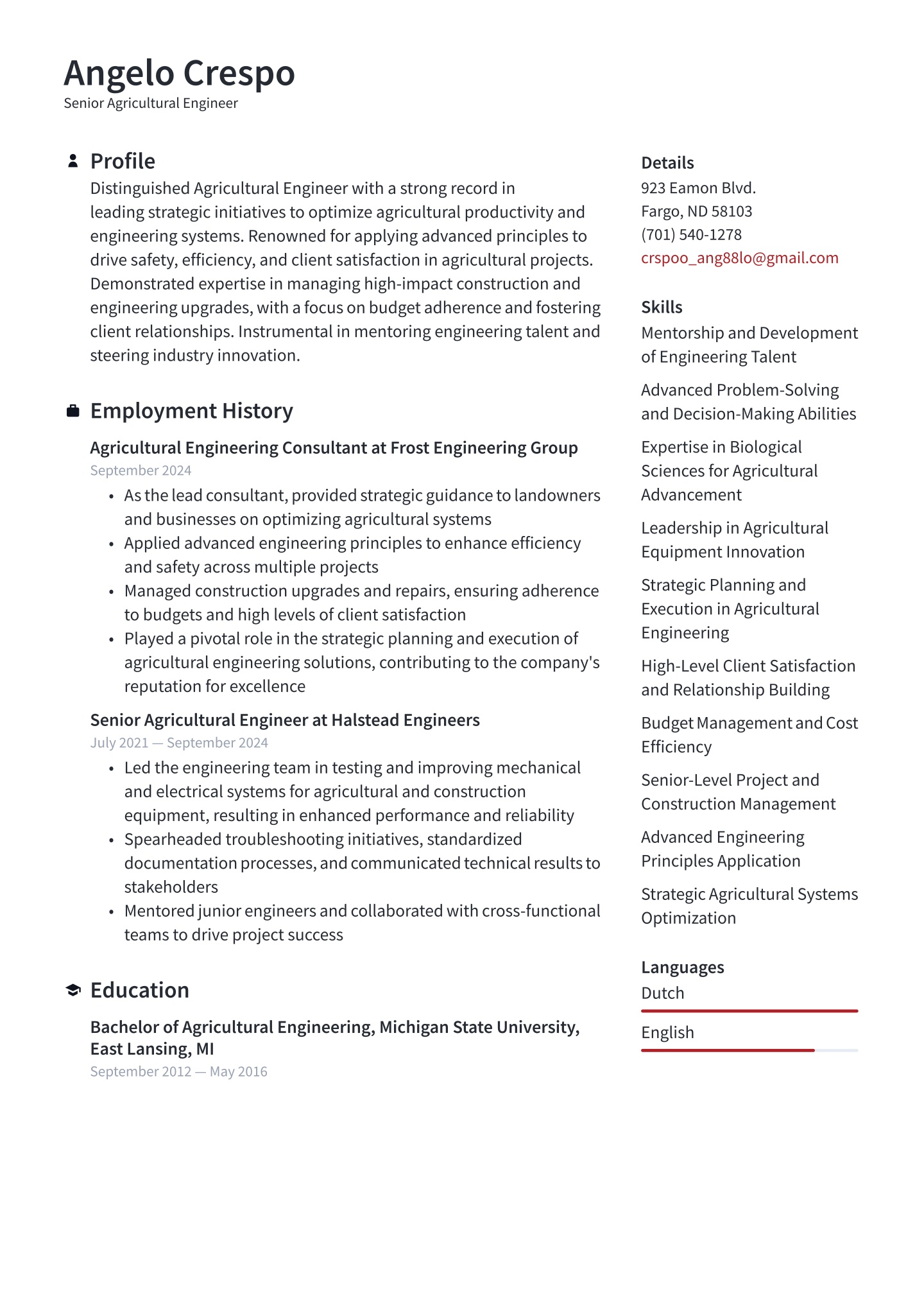 Senior-level Agricultural Engineer Translation missing: en.examples.cover_letter_example