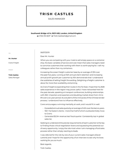 Microsoft word cover letter template Industrial