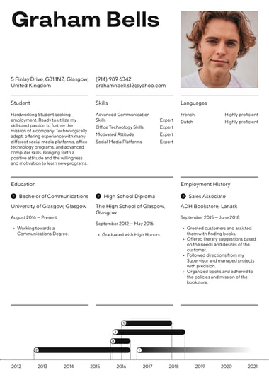 Modern CV template Executive