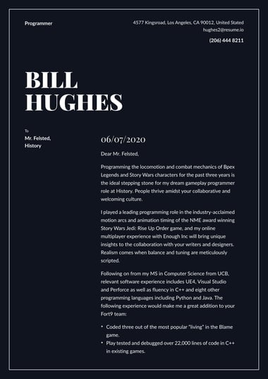 Simple cover letter template Authority