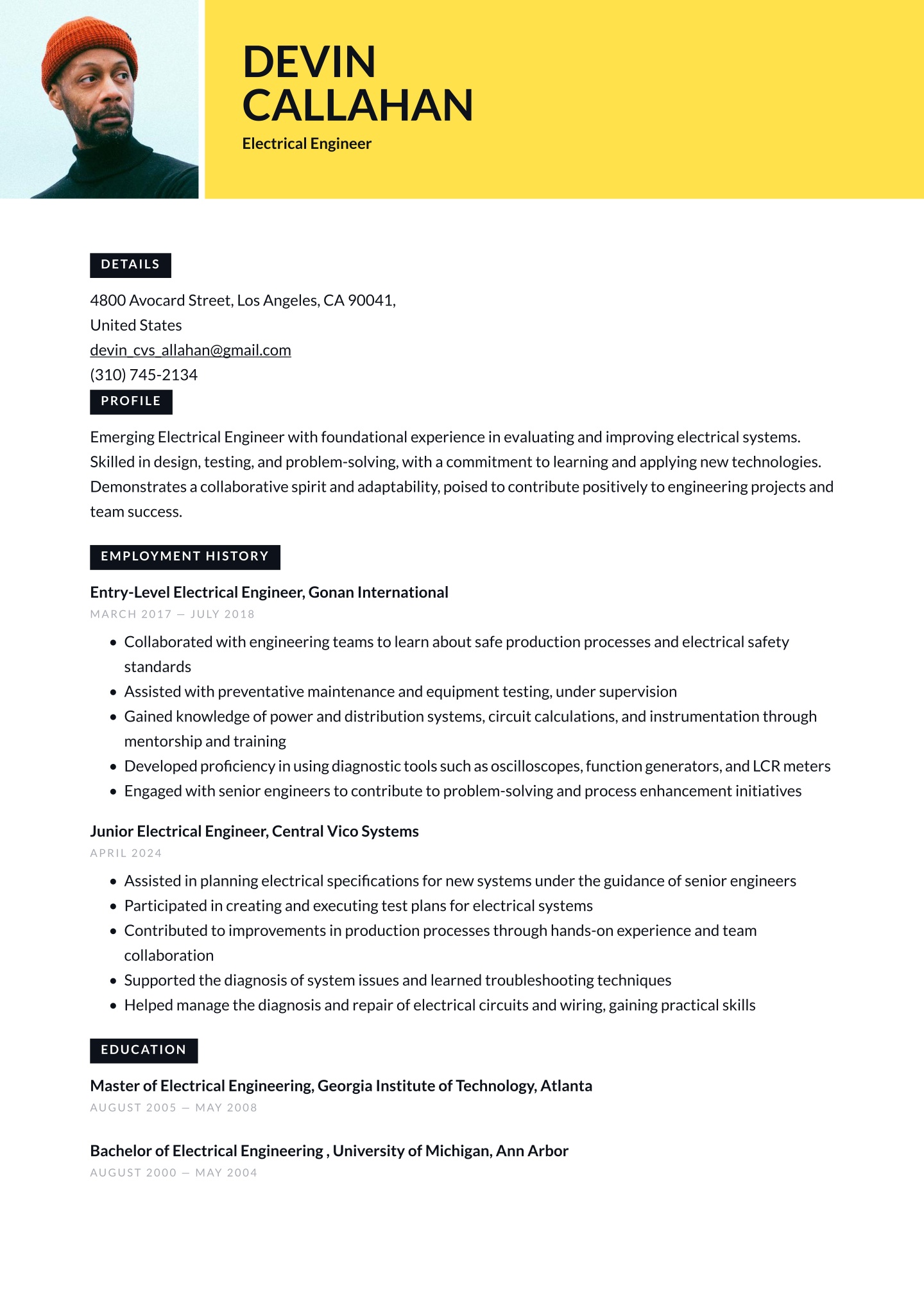 Entry-level Electrical Engineer Translation missing: en.examples.cover_letter_example