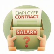 An employee contract with a interrogation in the salary specification