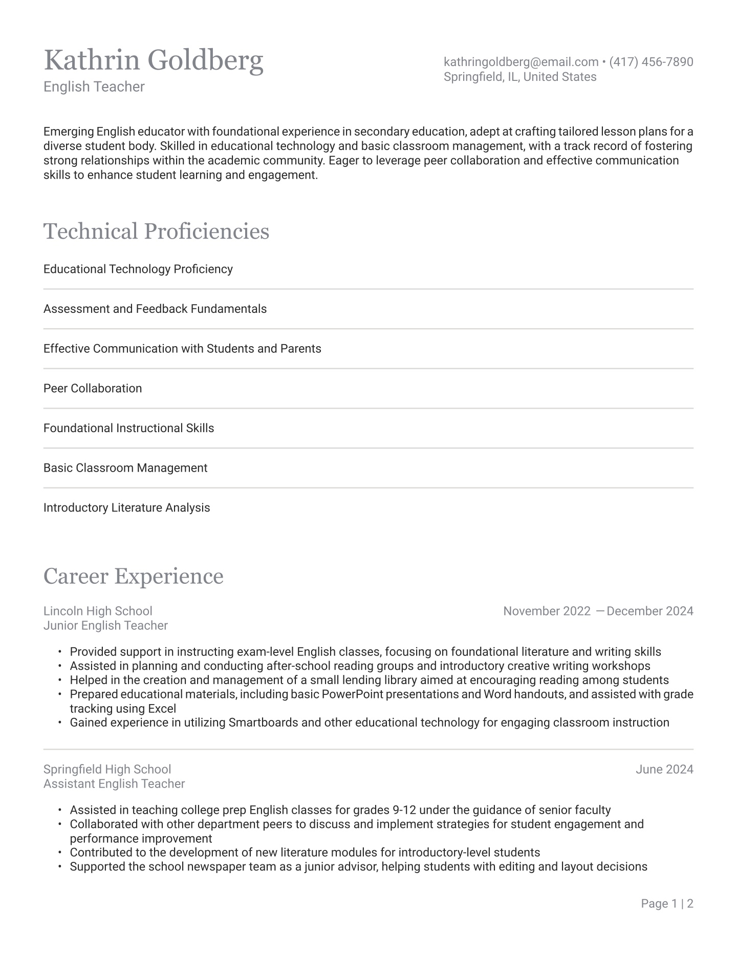 Entry-level English Teacher Translation missing: en.examples.cover_letter_example