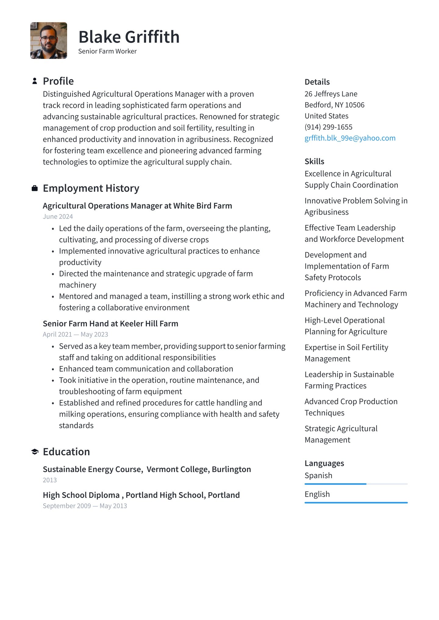 Senior-level Farm Worker  Translation missing: en.examples.cover_letter_example