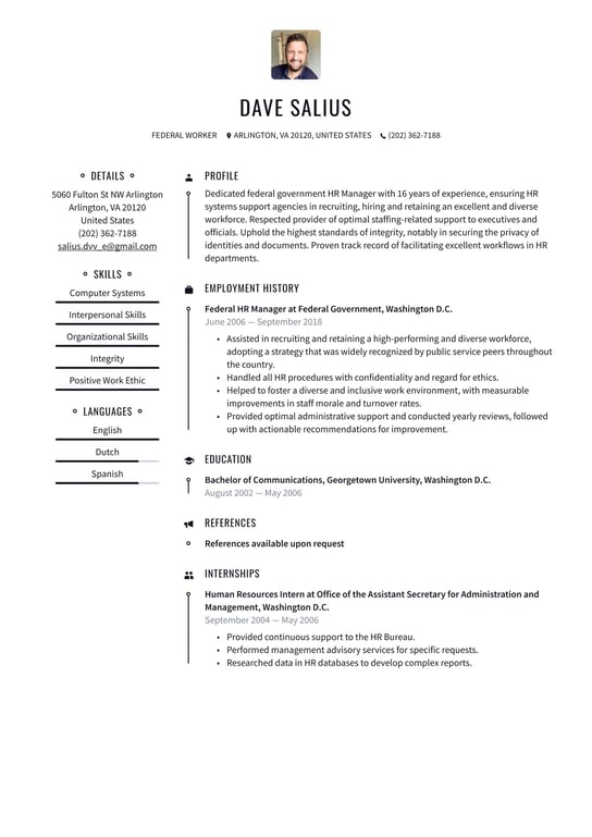 Federal resume examples & templates
