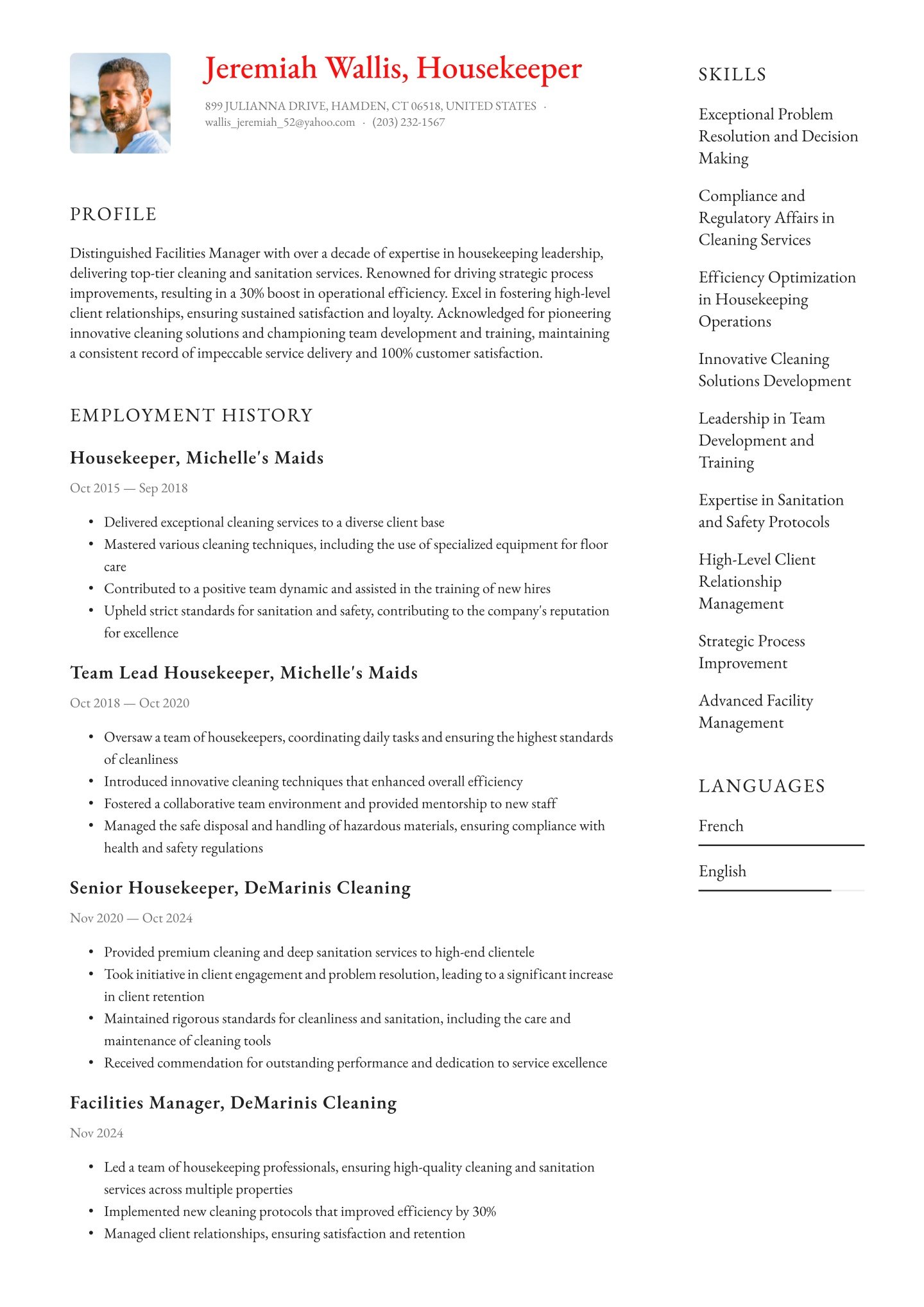 Senior-level Housekeeping Translation missing: en.examples.cover_letter_example