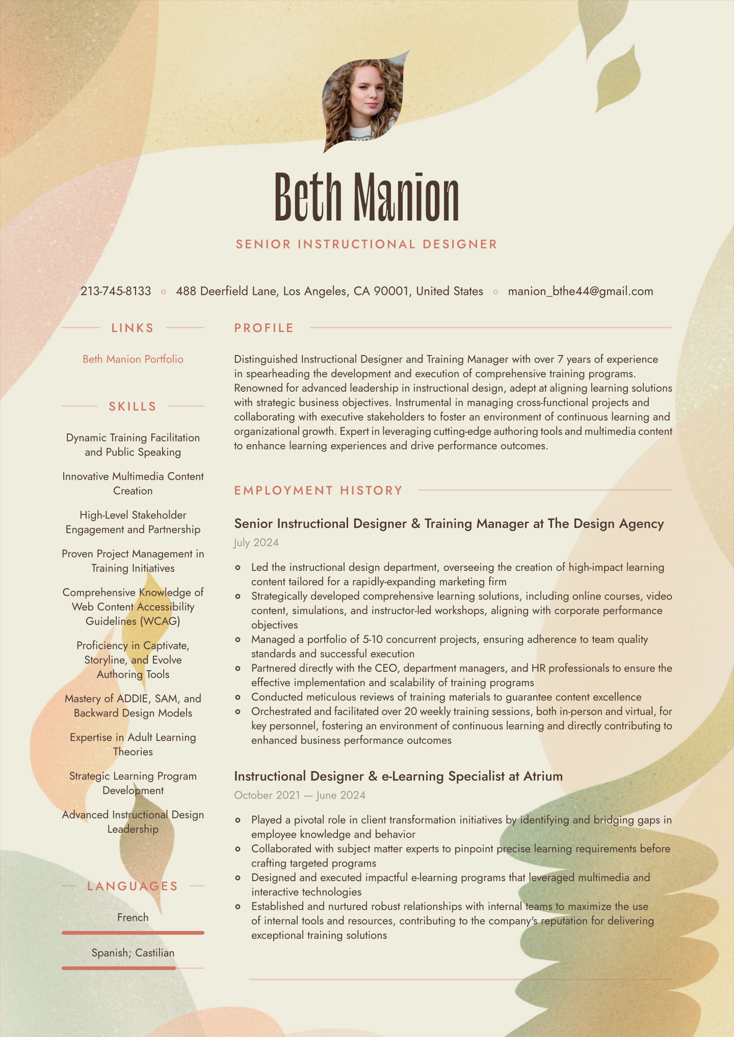 Senior-level Instructional Designer Translation missing: en.examples.cover_letter_example