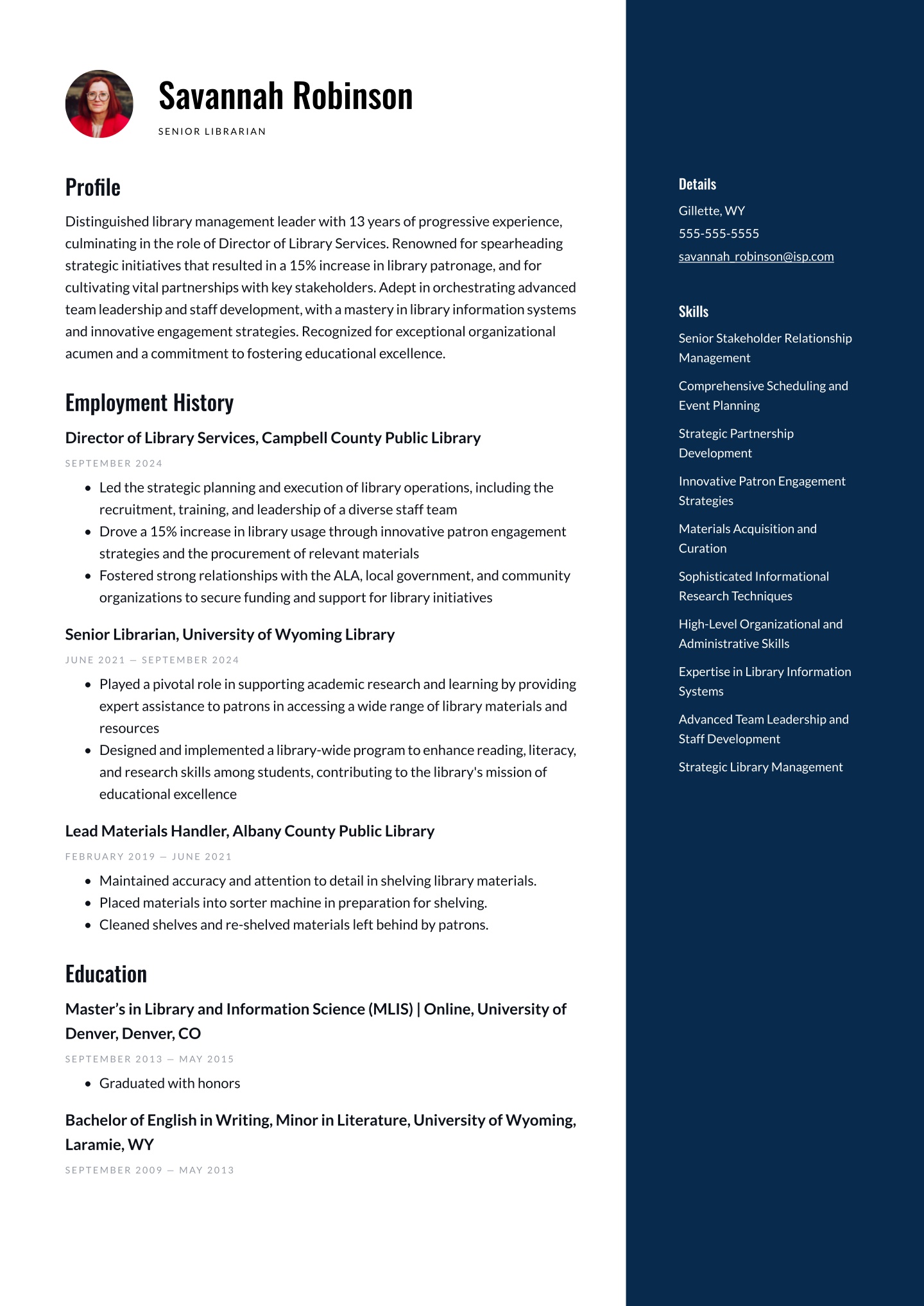 Senior-level Librarian Translation missing: en.examples.cover_letter_example