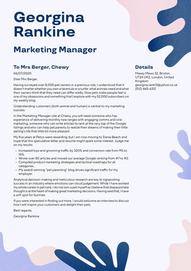 Microsoft word cover letter template Creative