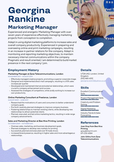 Creative CV template Creative