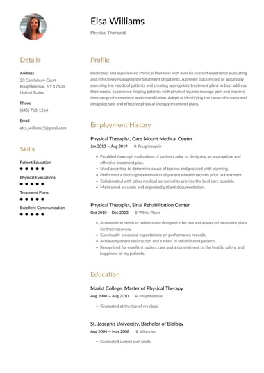 Simple resume template Harmonized