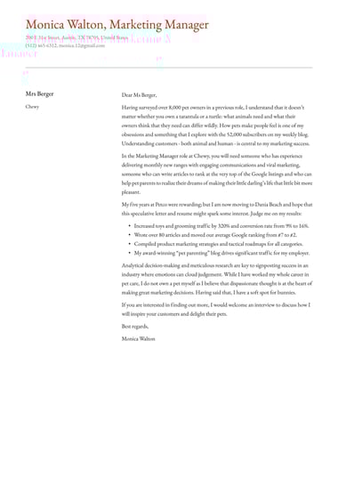 Simple cover letter template Polished