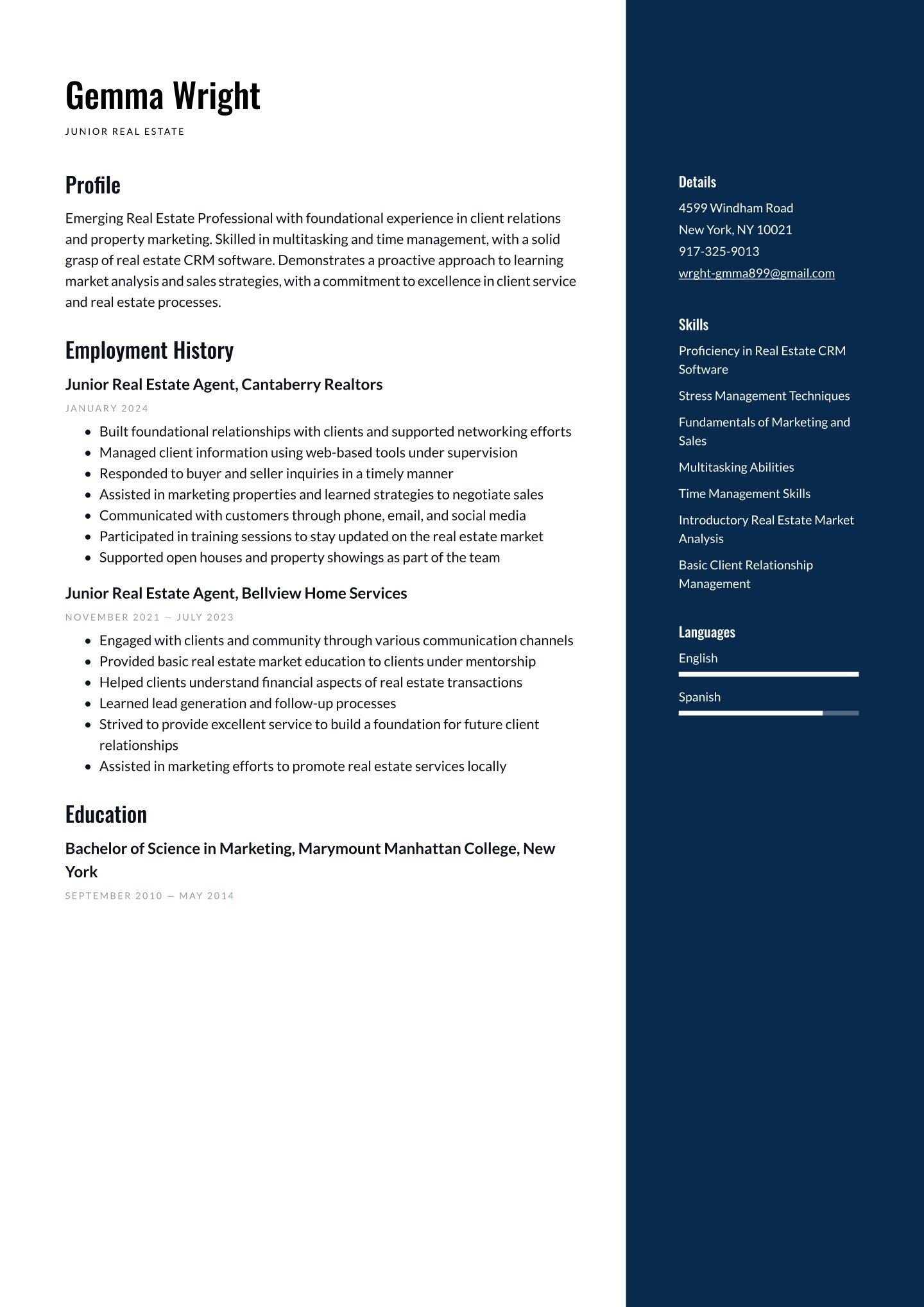 Entry-level Real Estate  Translation missing: en.examples.cover_letter_example