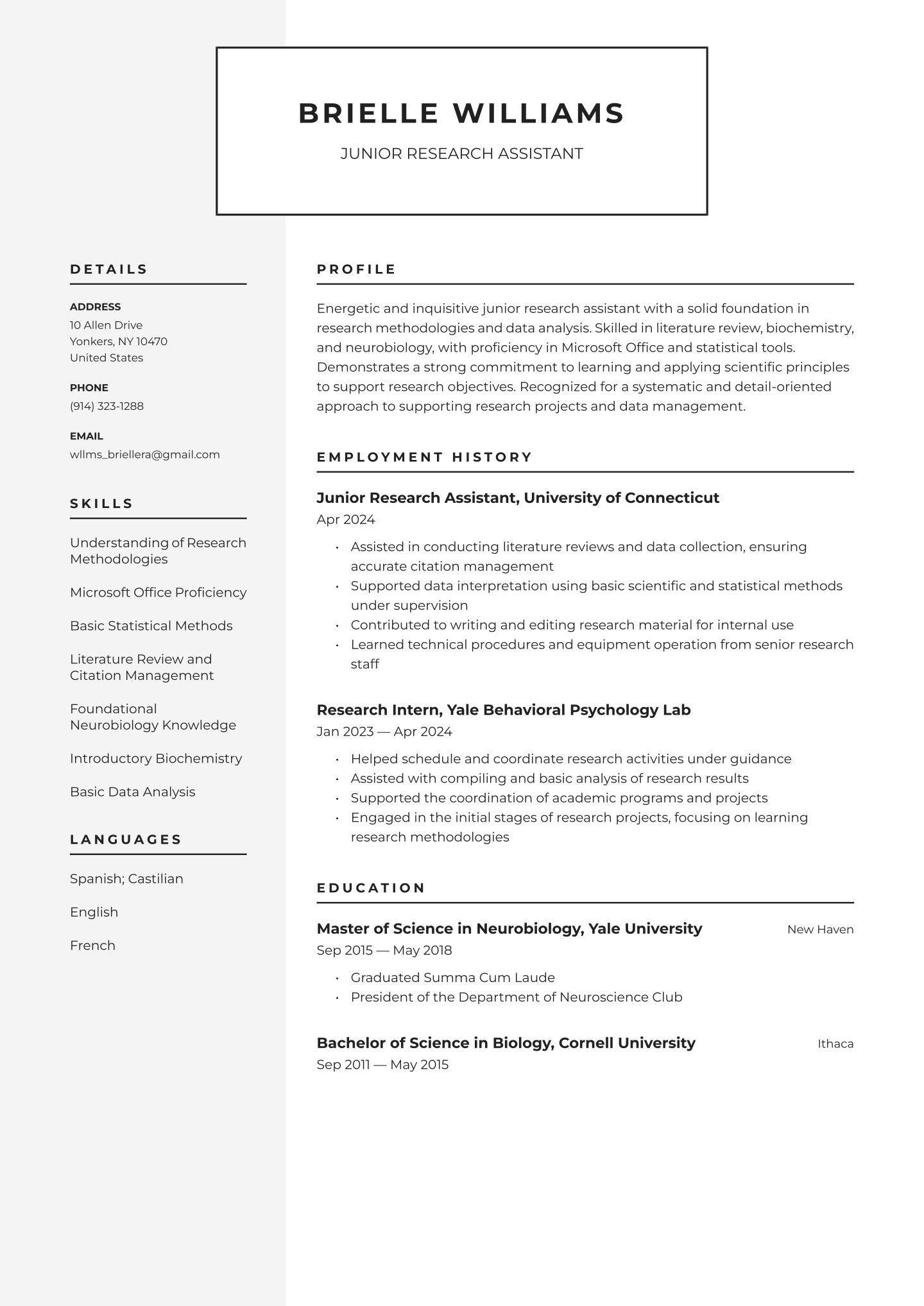 Entry-level Research Assistant Translation missing: en.examples.cover_letter_example