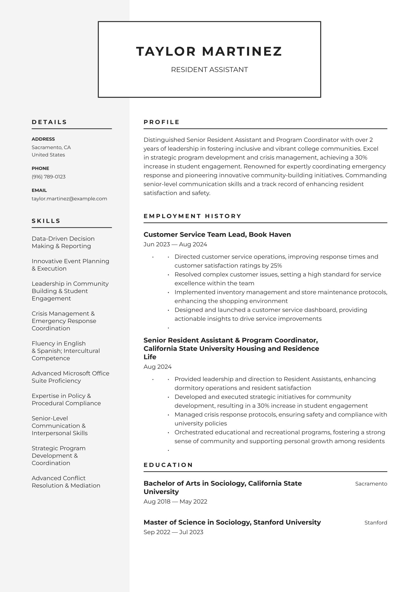 Senior-level Resident Assistant Translation missing: en.examples.cover_letter_example