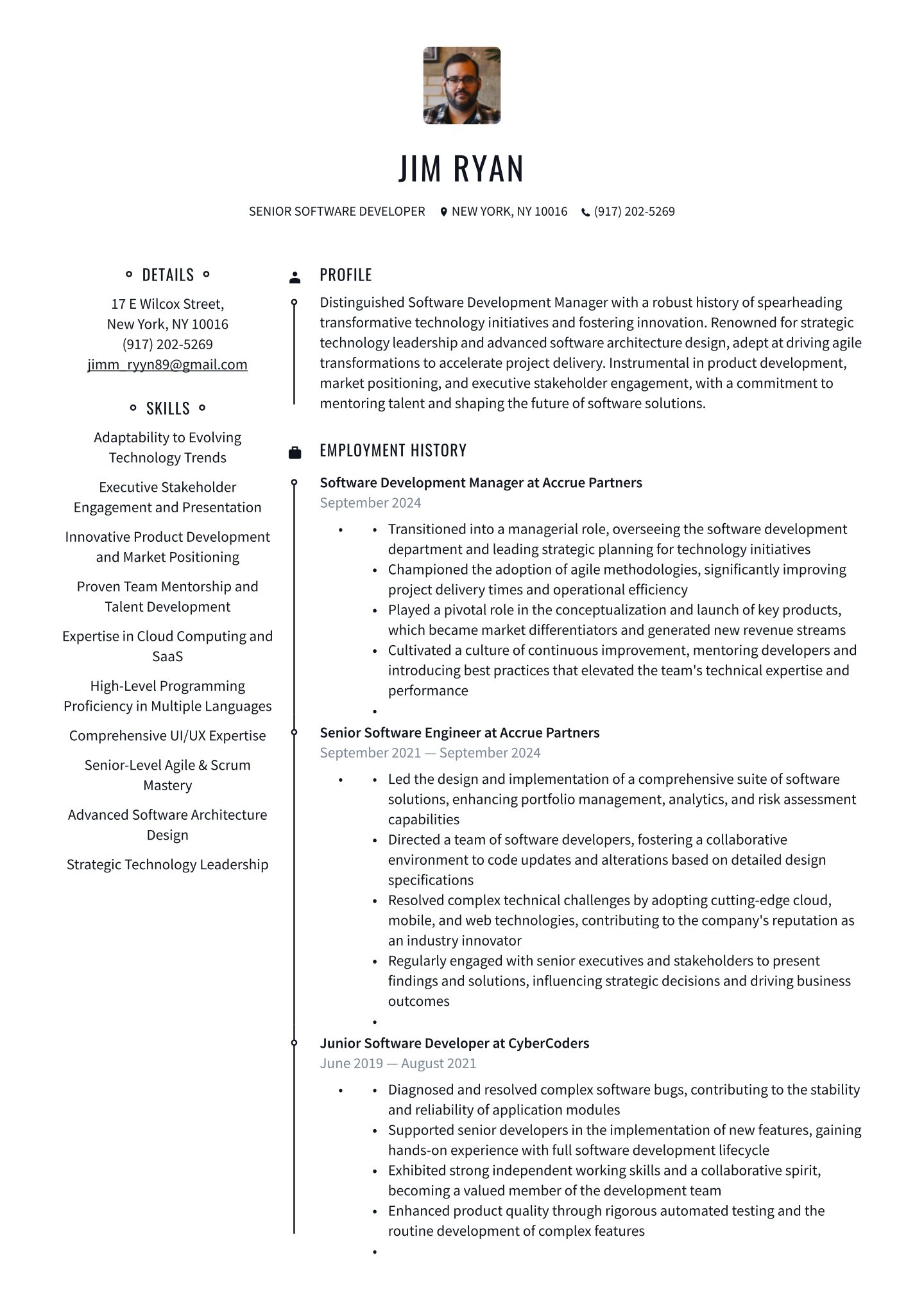 Senior-level Software Developer Translation missing: en.examples.cover_letter_example