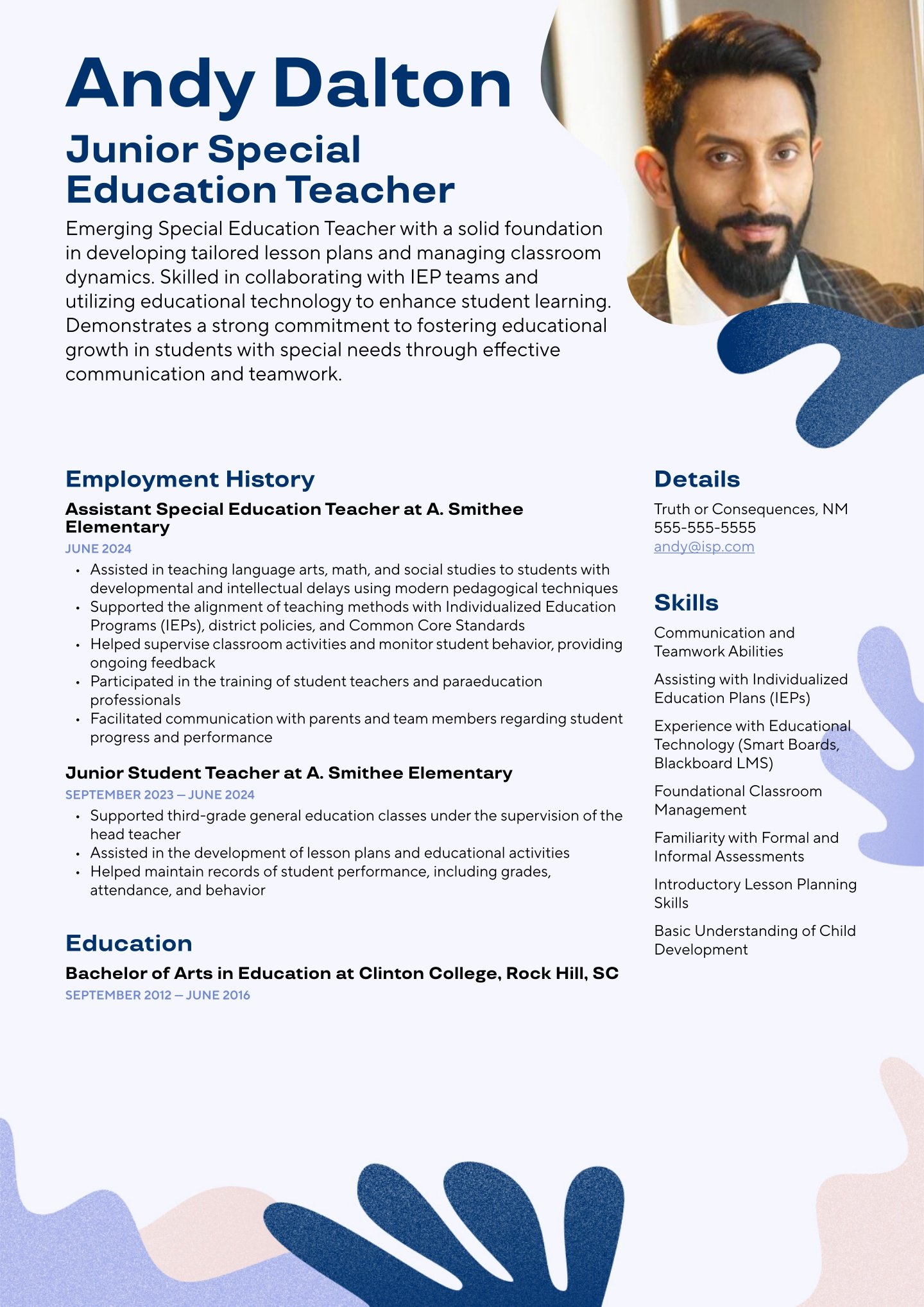 Entry-level Special Education Teacher Translation missing: en.examples.cover_letter_example