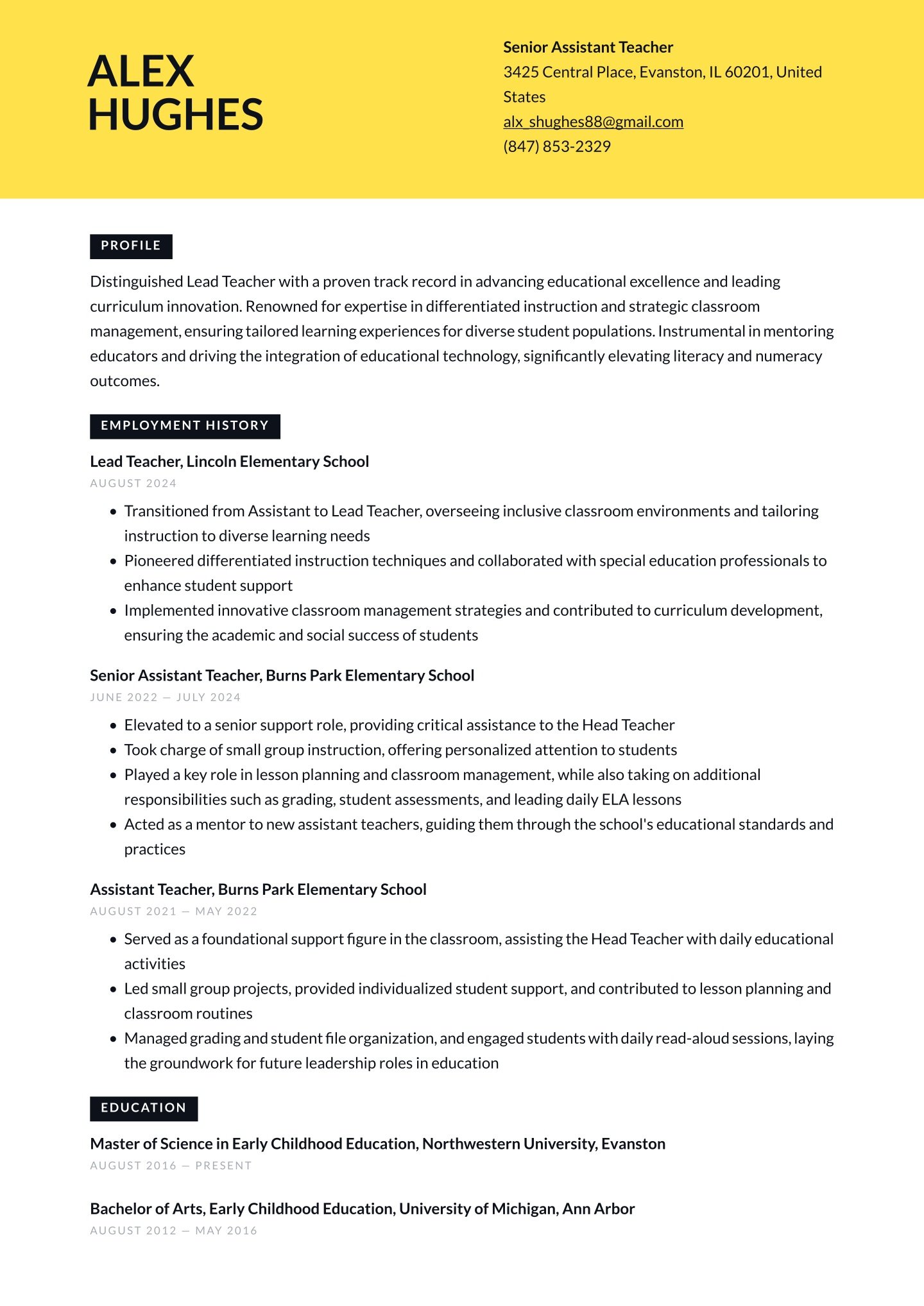 Senior-level Teacher Assistant Translation missing: en.examples.cover_letter_example