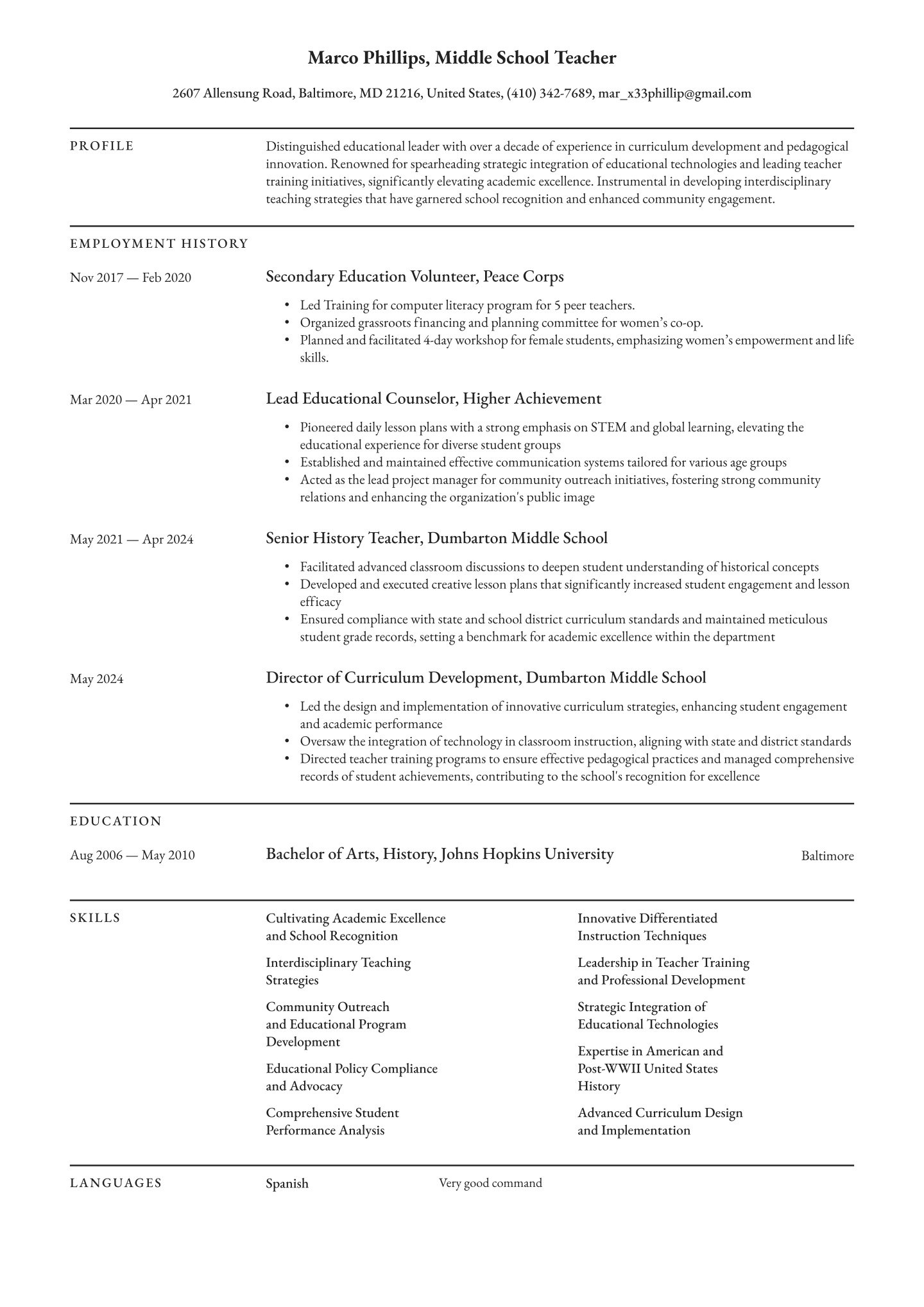 Senior-level Teacher Translation missing: en.examples.cover_letter_example