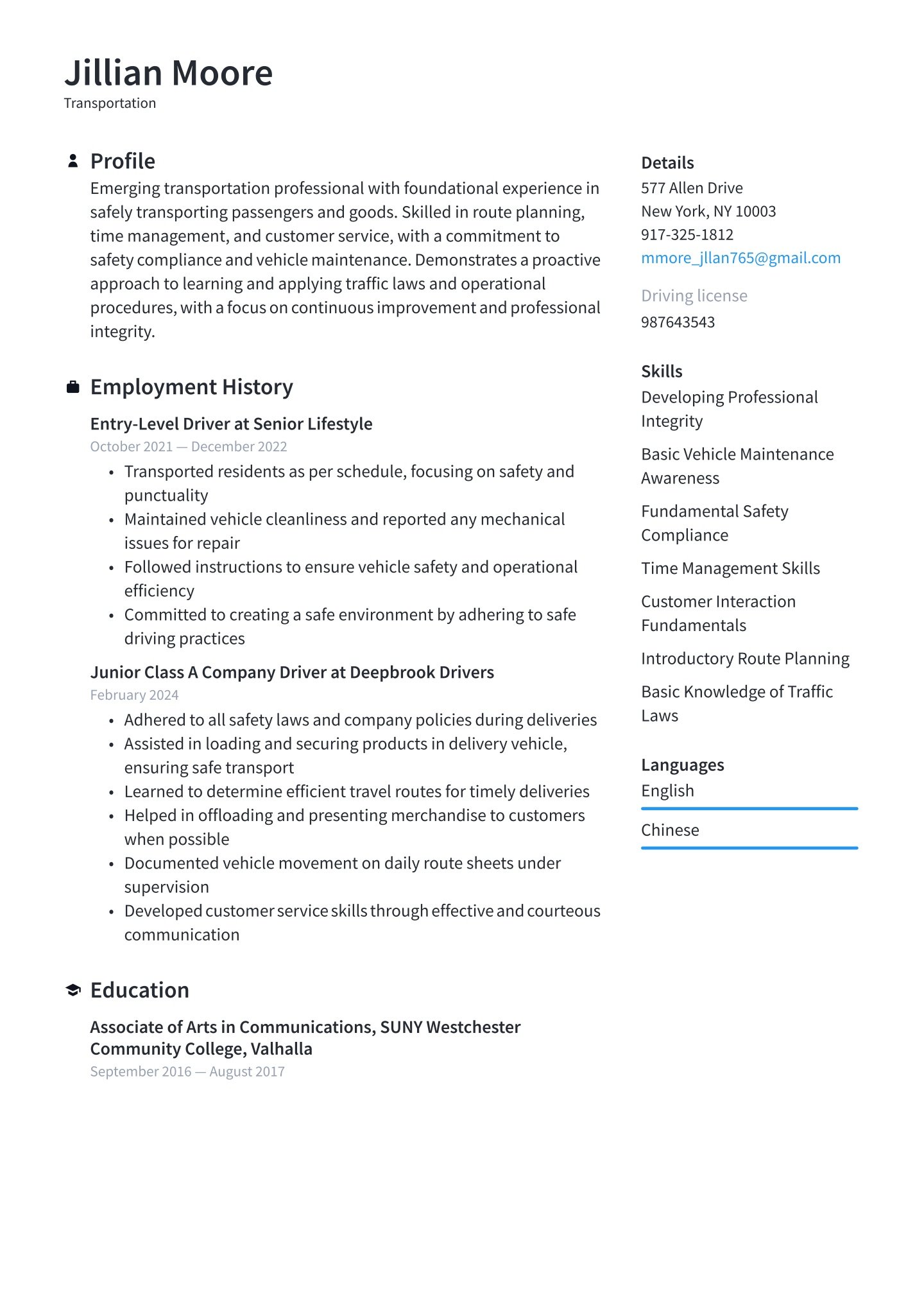 Entry-level Transportation Translation missing: en.examples.cover_letter_example